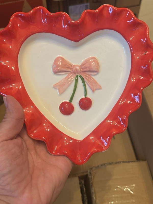 Prato Coração Cereja