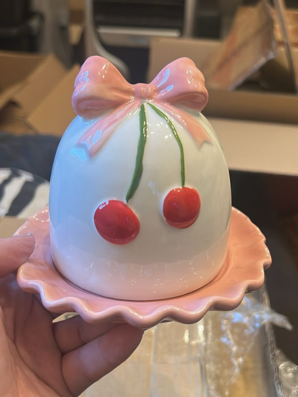 Cúpula Pequena Cereja Rosa